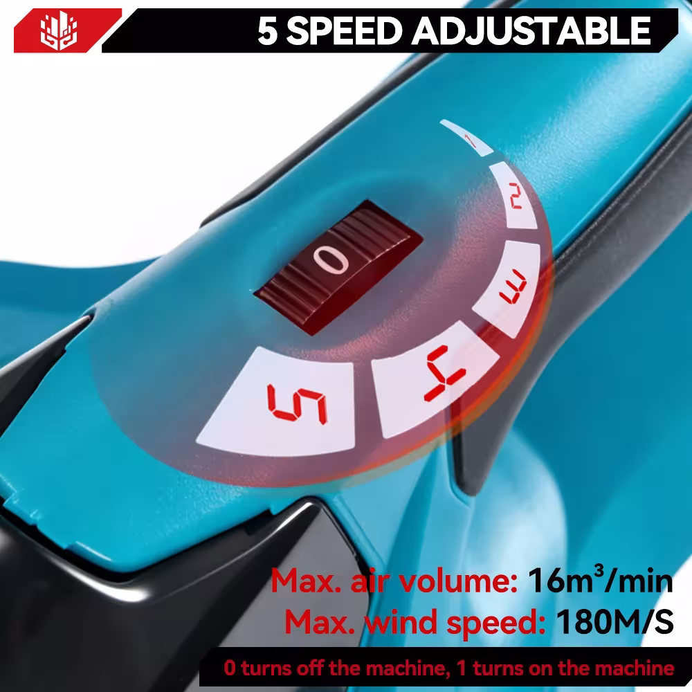 soffiatore d'aria a batteria 5500W