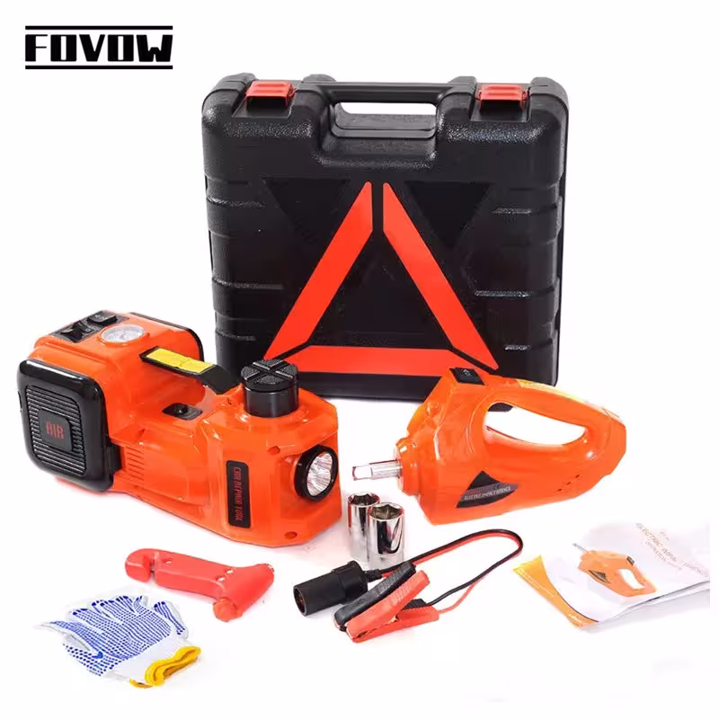 5-ton electric hydraulic car jack 12V with pump and LED