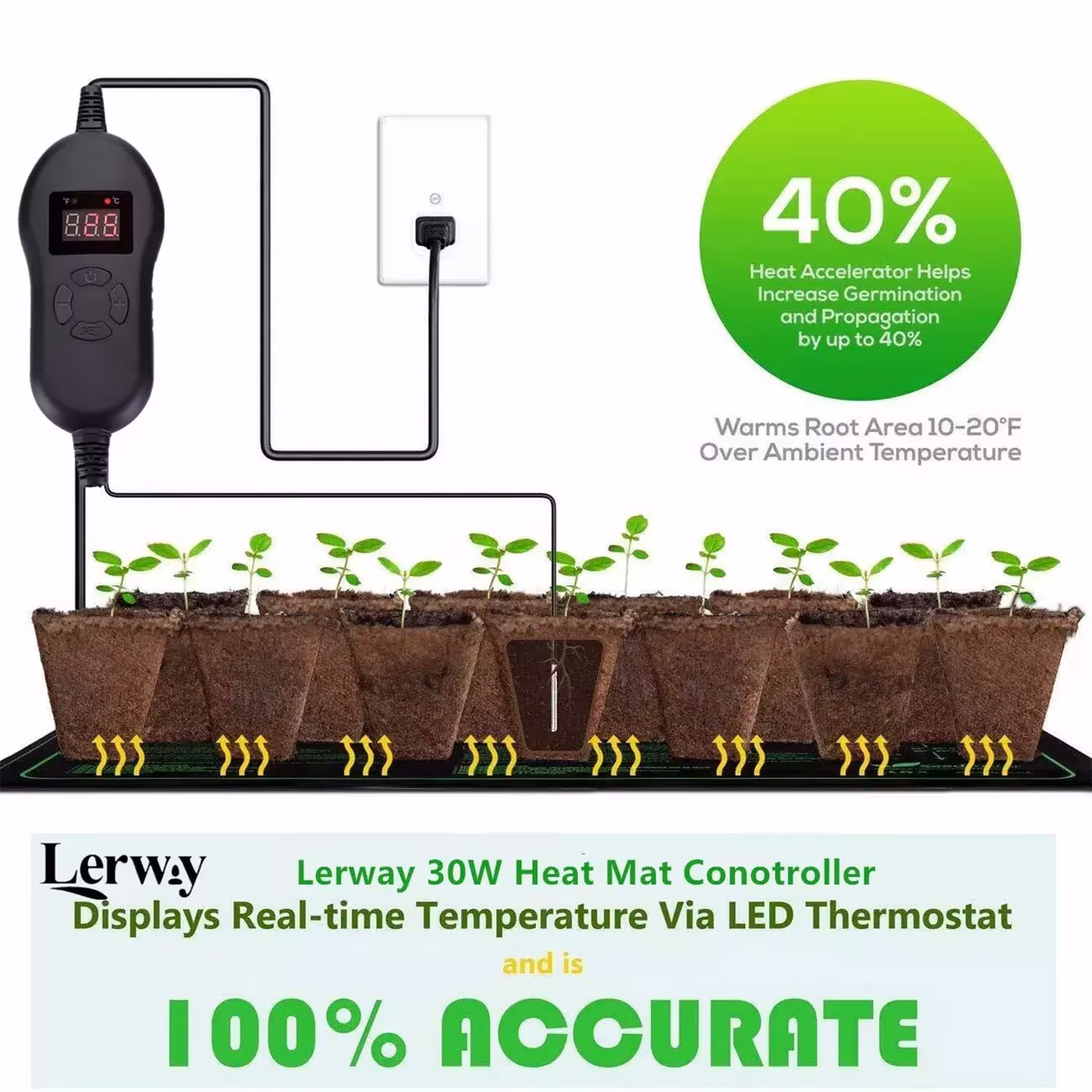 tapis chauffé avec thermostat