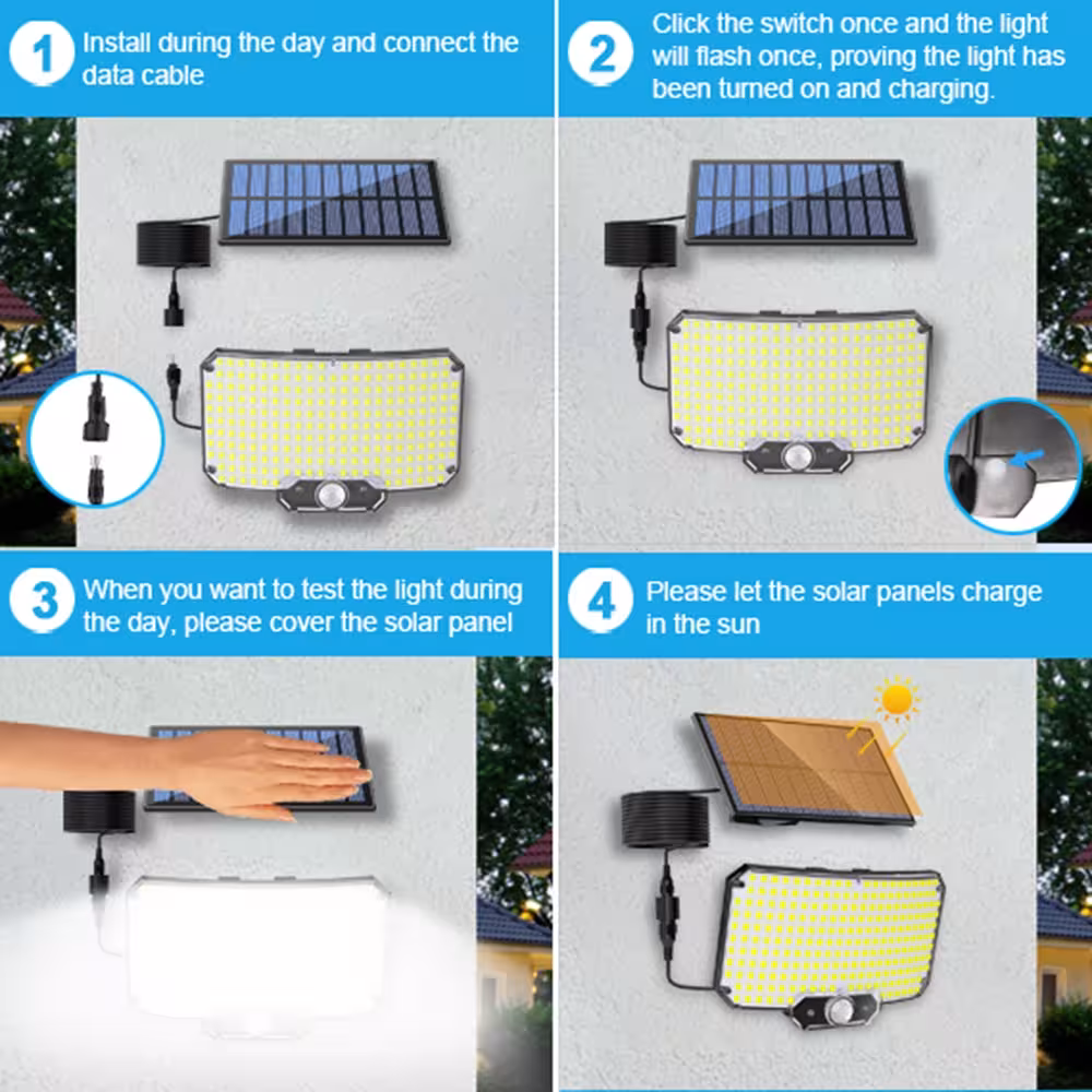Solar powered outdoor light