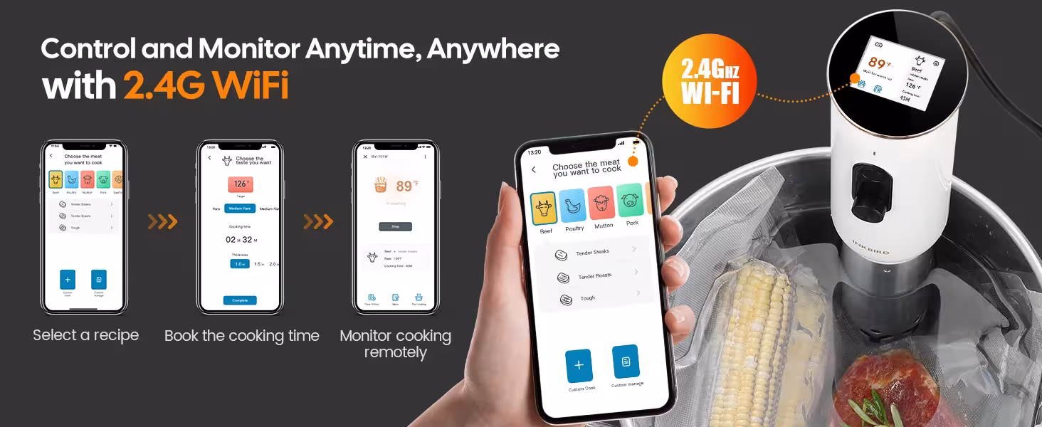 WiFi sous vide viryklė
