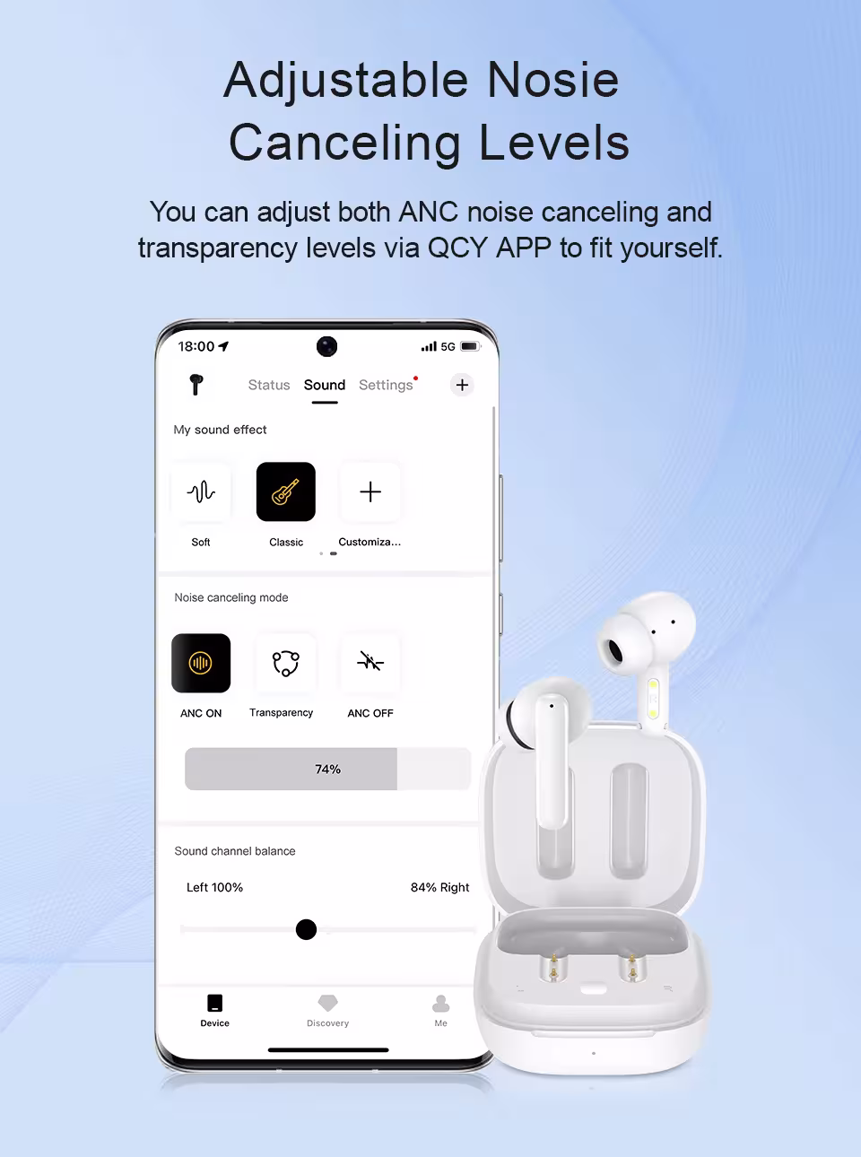 Wireless noise cancelling headphones