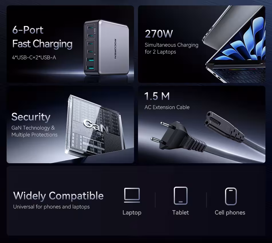 greita įkroviklis USB Type-C