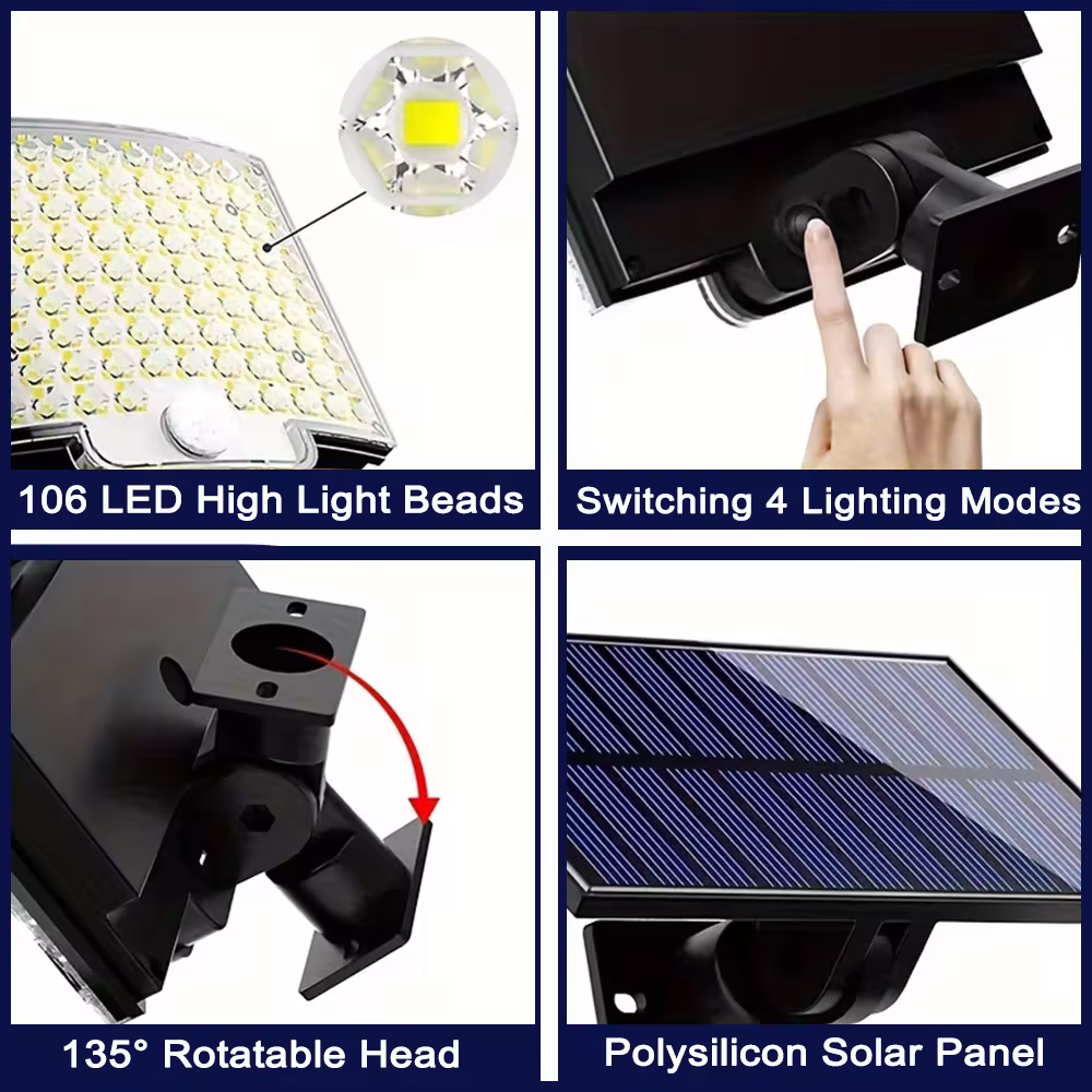 solar motion sensor light