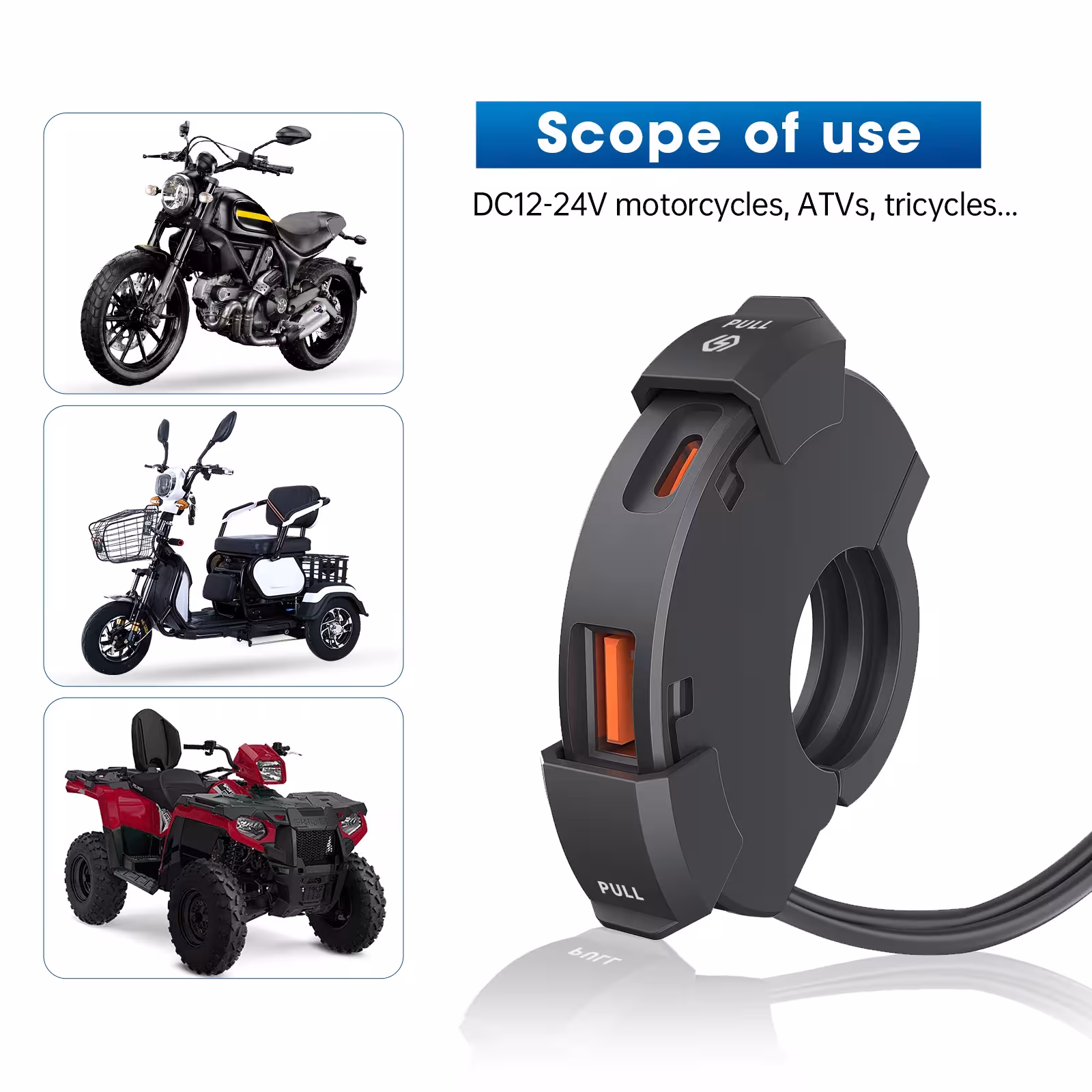 ładowarka motocyklowa USB