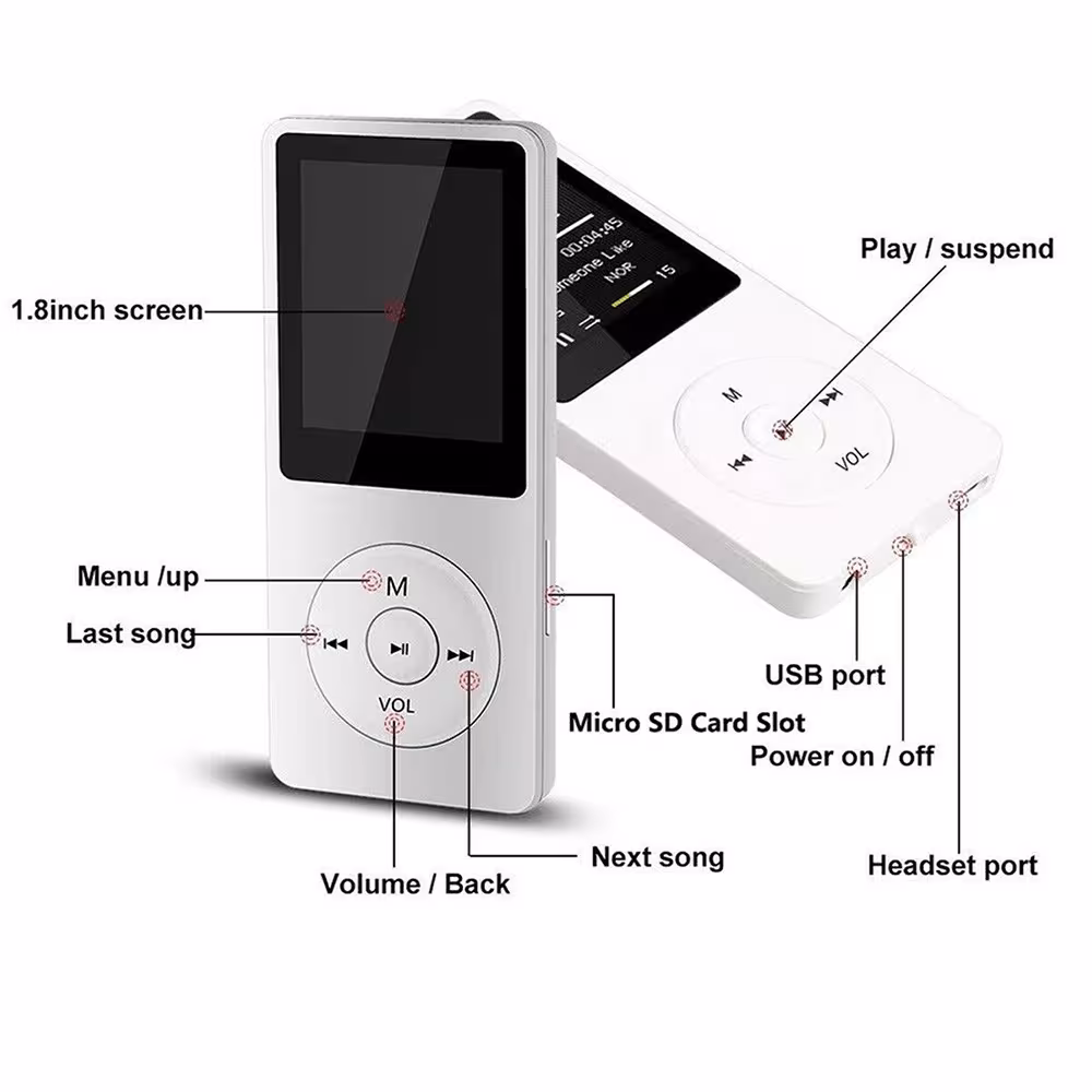 nešiojamas mini MP3 grotuvas