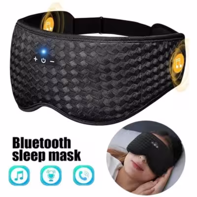 Masque d'oeil Bluetooth 3D pour dormir, nous porterons un masque en coton doux Bluetooth 5.0
