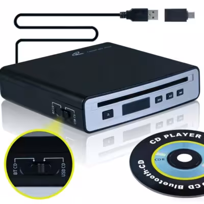 Lecteur CD de voiture portable avec USB et Bluetooth SX-31BT
