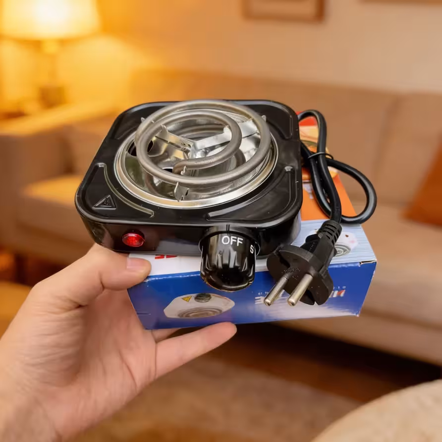 stufa elettrica 500W con piastra di riscaldamento