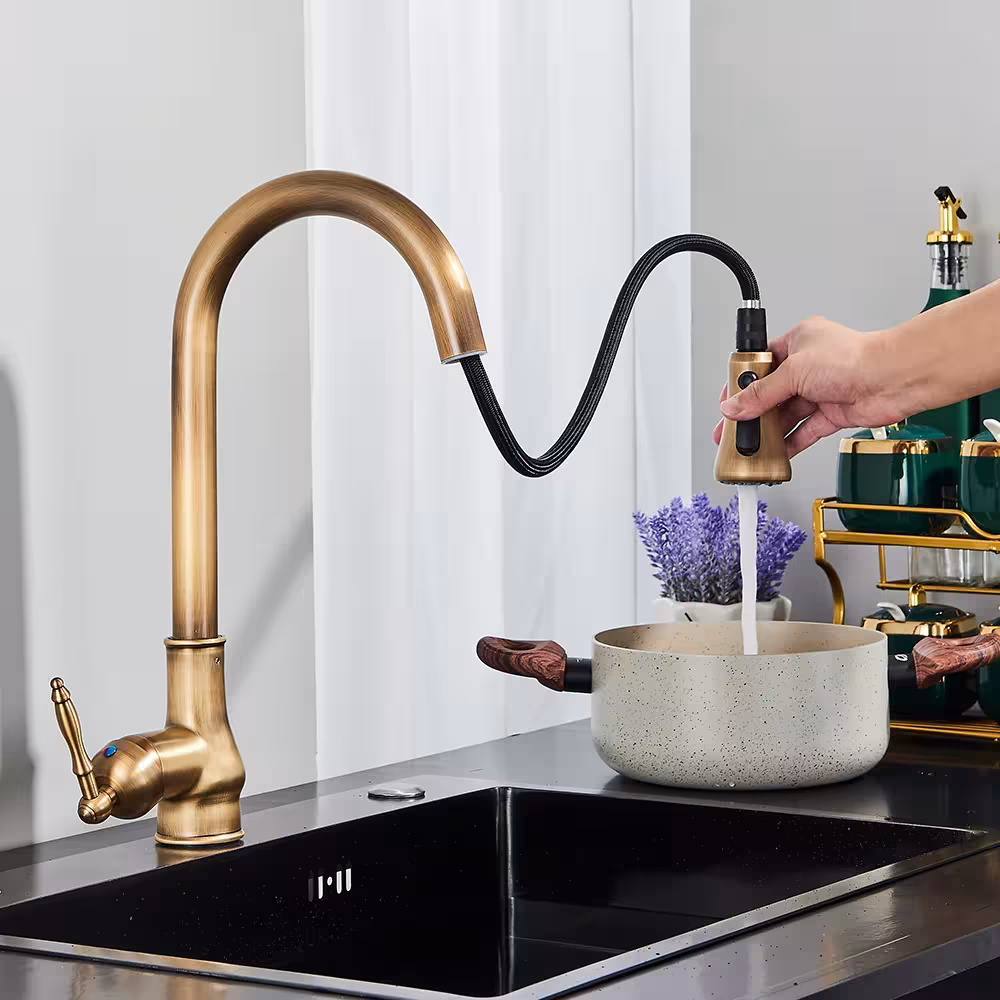 robinet de cuisine en laiton