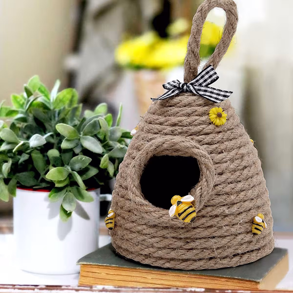 jute bee decoration