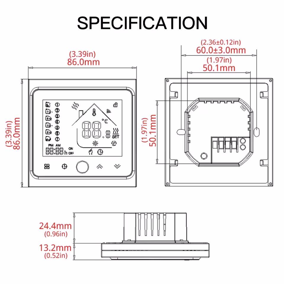 WiFi floor heating thermostat