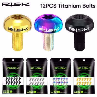 Vis de rotor de disque en alliage de titane M5x10mm 12pcs pour vélo