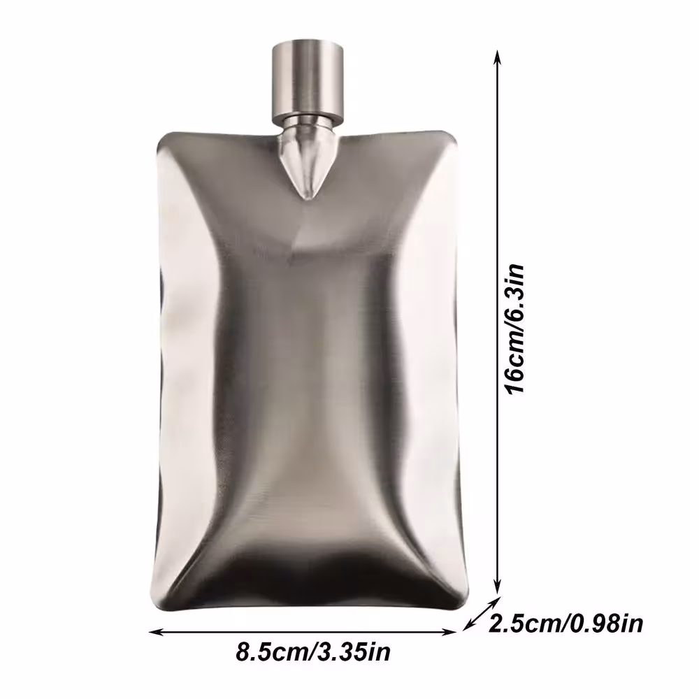 flat wine bottle