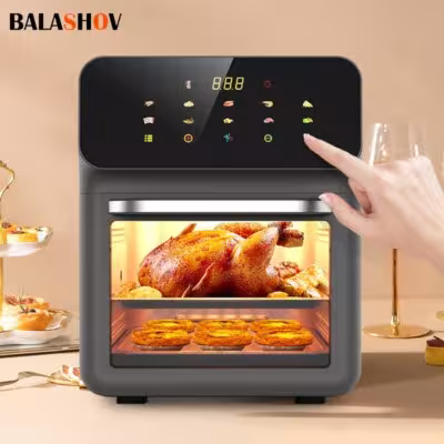 10L eléctrico Panadería de aire sin aceite 360 ° Convección y control automático