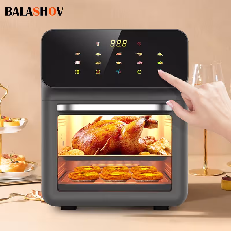 10L eléctrico Panadería de aire sin aceite 360 ° Convección y control automático