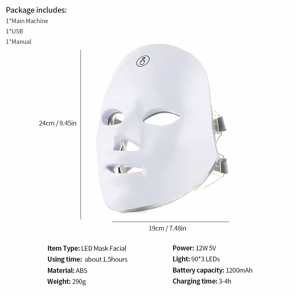 LED fotono veido ir kaklo aparatas