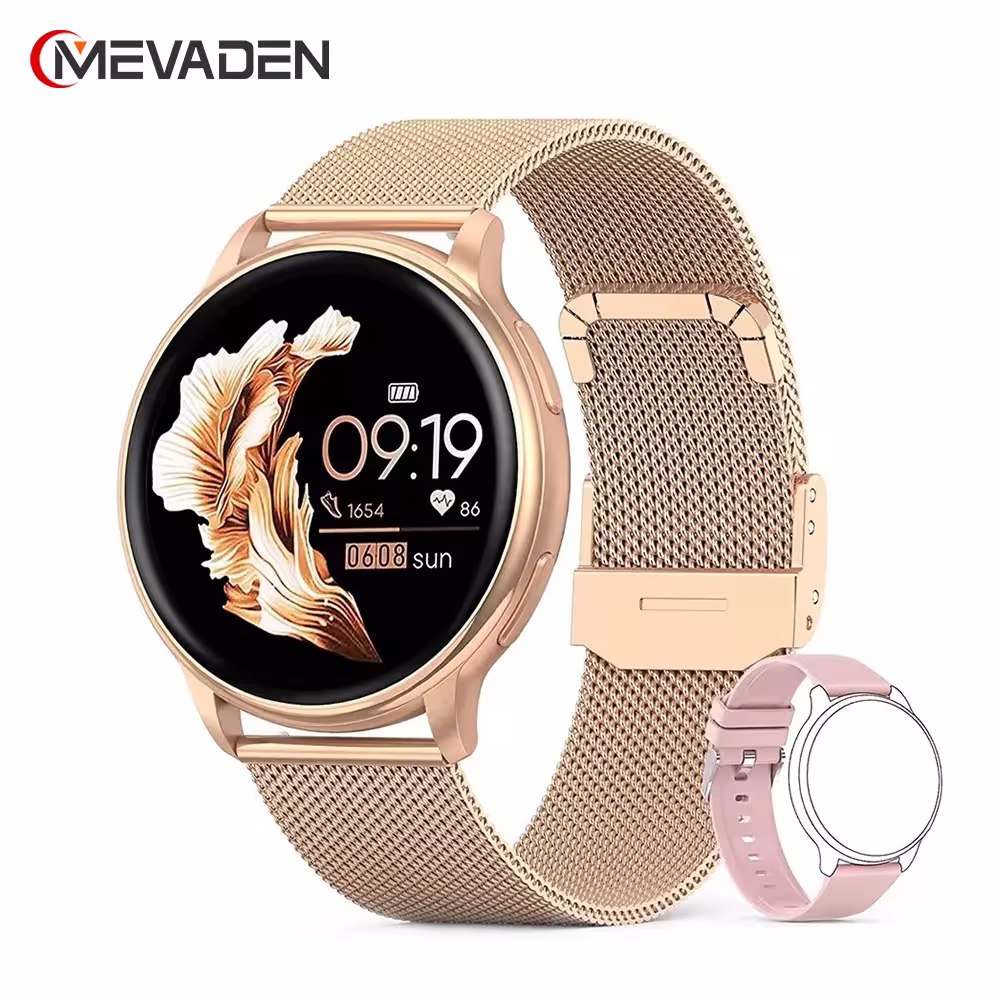 MEVADEN Reloj inteligente para mujeres y hombres con llamadas Bluetooth