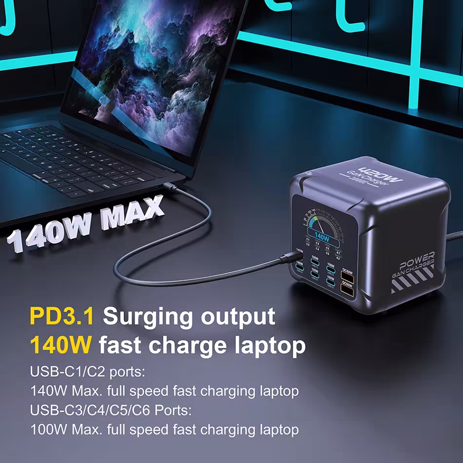 GAN cargador 420W