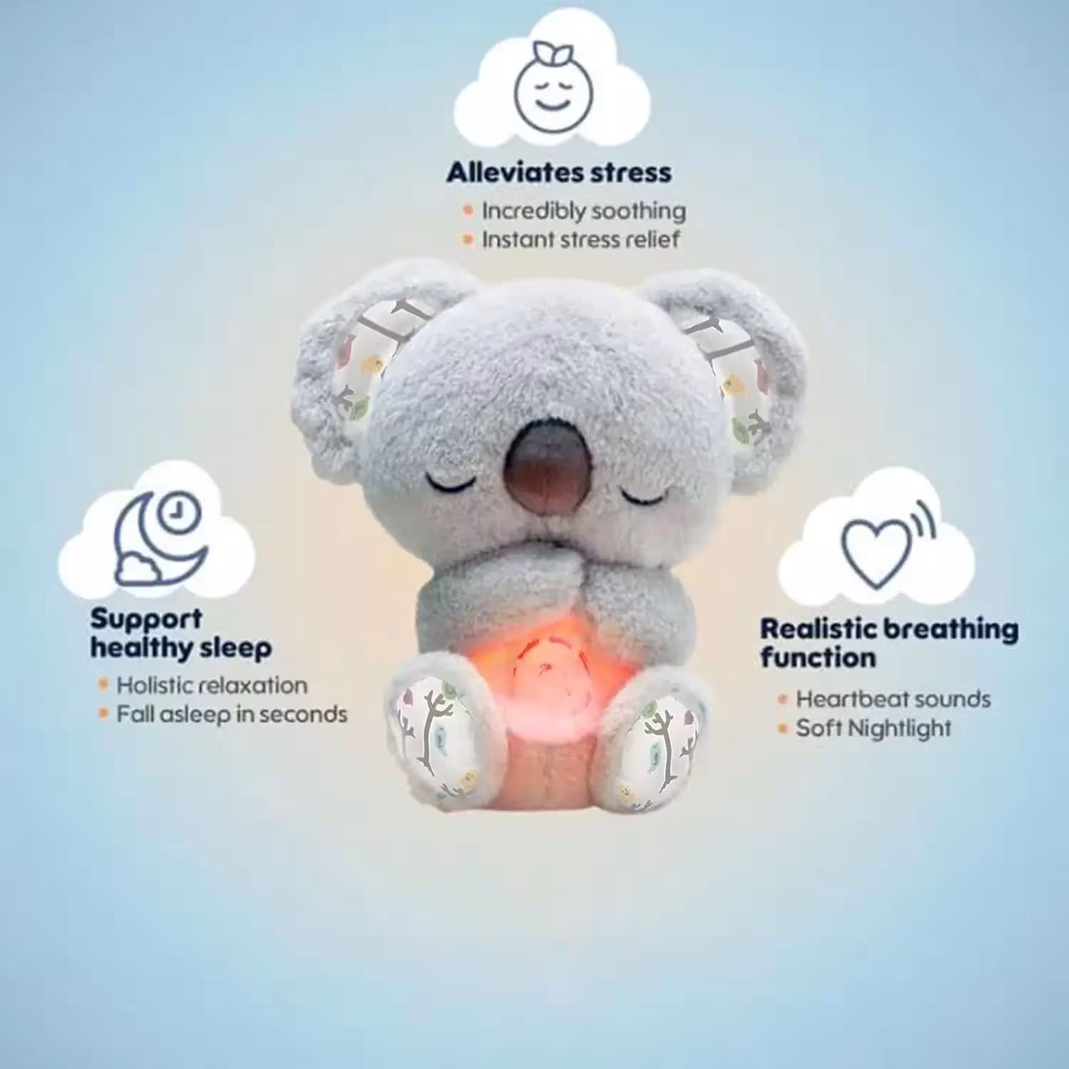 carboni di peluche per dormire
