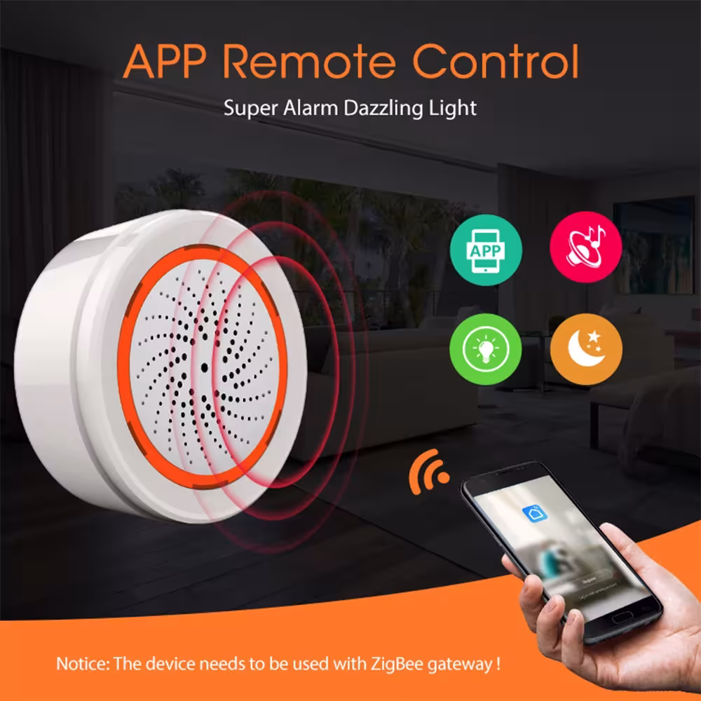 Alarme sirène intelligente ZigBee