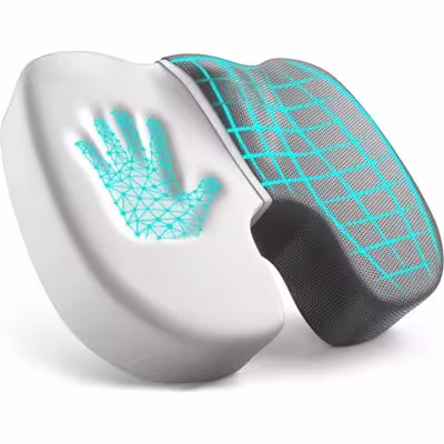 Coussin de bureau en mousse de mémoire ergonomique pour hémorroïdes
