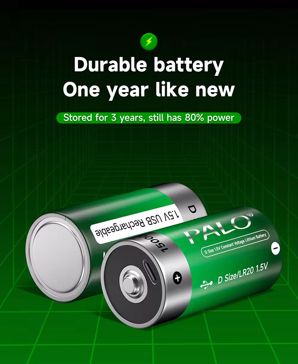 batterie rechargeable D USB