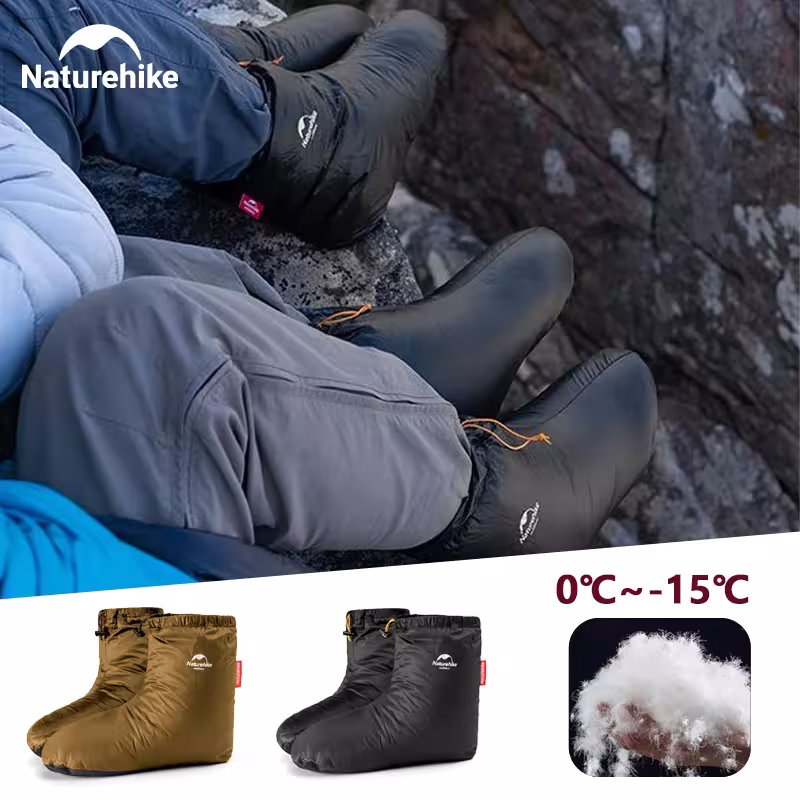 Naturehike žieminės šiltos pūkinės avalynės dangos -15℃~0℃ nepavirtojamos vandens ir vėjo saugos