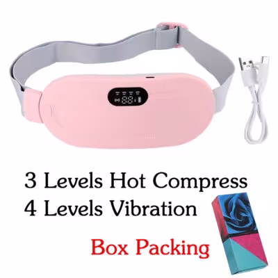 Massage menstruel électrique avec ceinture chauffée 4 niveaux de température