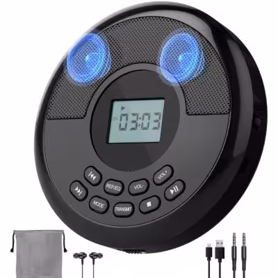Lettore CD portatile con Bluetooth