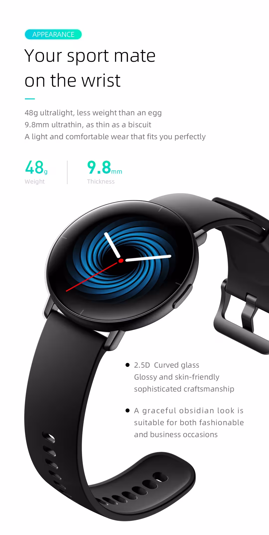 reloj inteligente con AMOLED