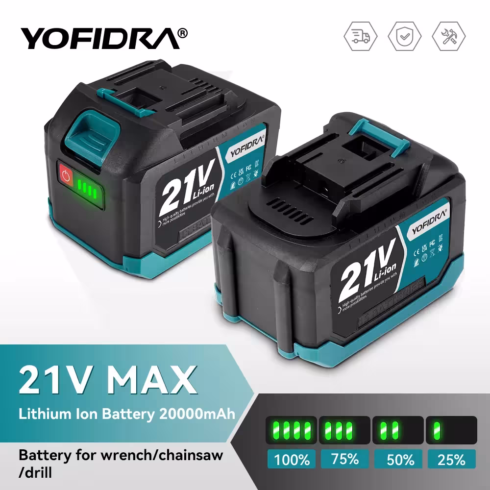 Batterie lithium-ion rechargeable YOFIDRA 3.0Ah 4.0Ah pour outil électrique