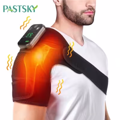 Support d'épaule avec chauffage et massage par vibration pour soulager les douleurs liées à l'arthrite