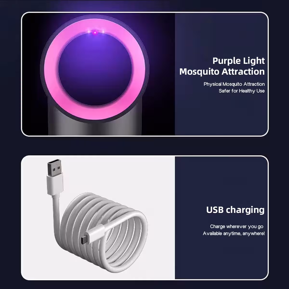 Lampada elettrica USB antizanzare