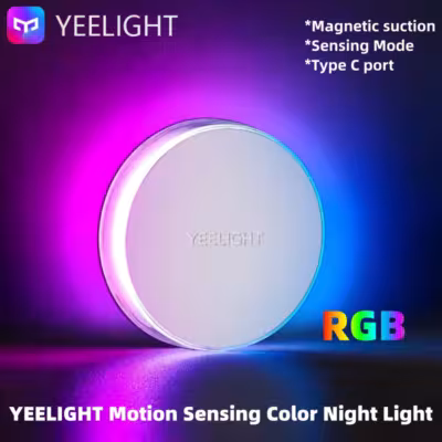Capteur de mouvement avec luminaire de nuit couleur