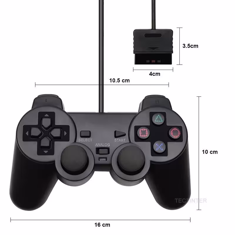 kabelgebundener Controller für PlayStation 2