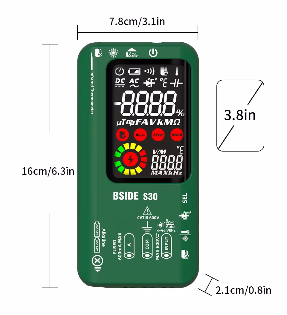 digital multi-meter temperature