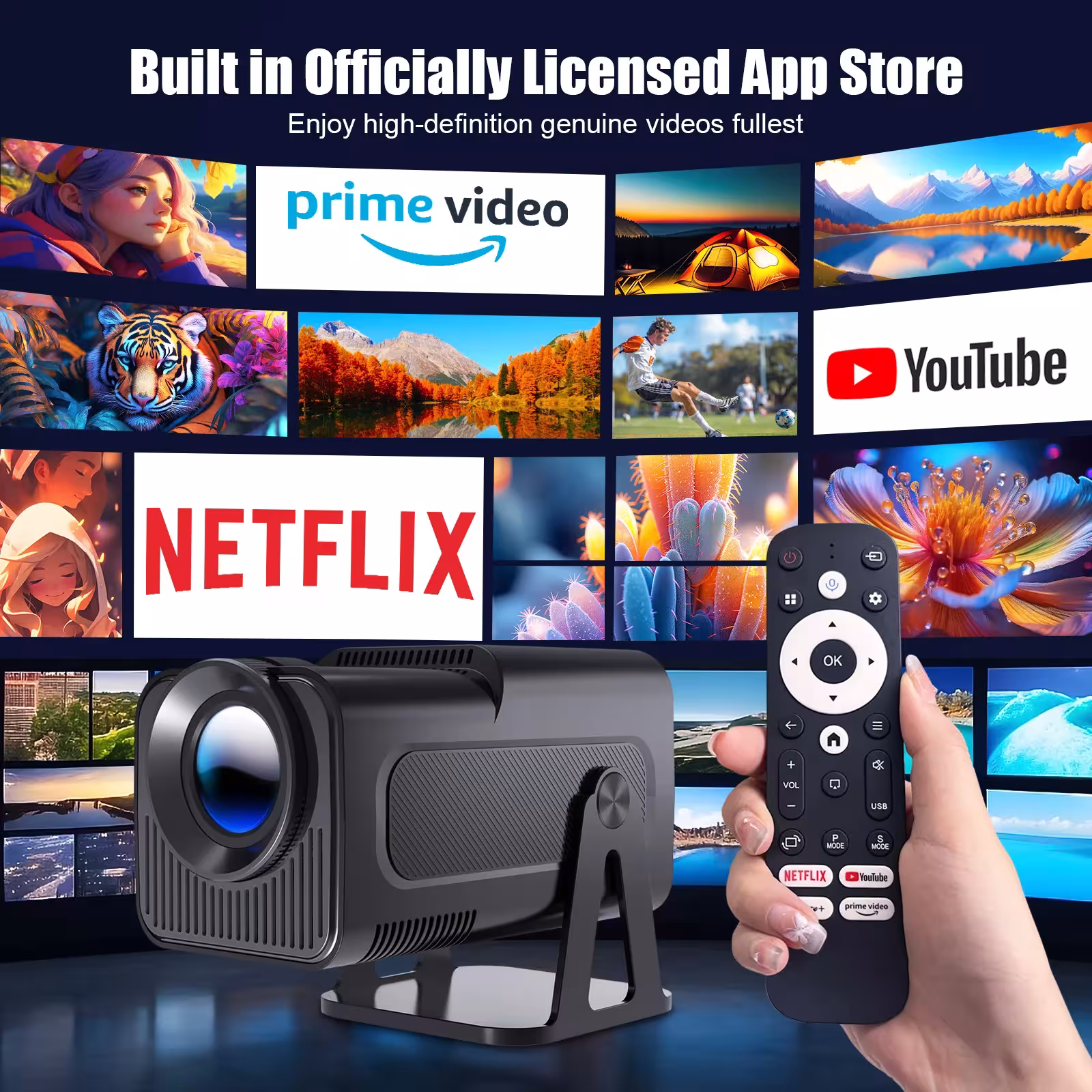 projecteur portable 1080P