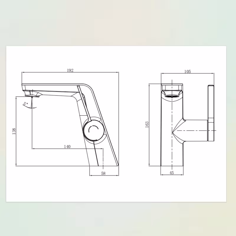 Miscelatore del bagno dello schermo LED