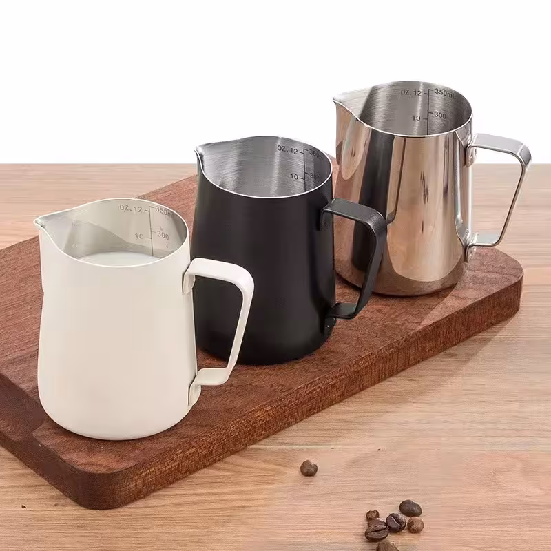 350/600ML Kavos Pieno Putimo Ąsotis 304 Nerūdijančio Plieno Skalė Barista