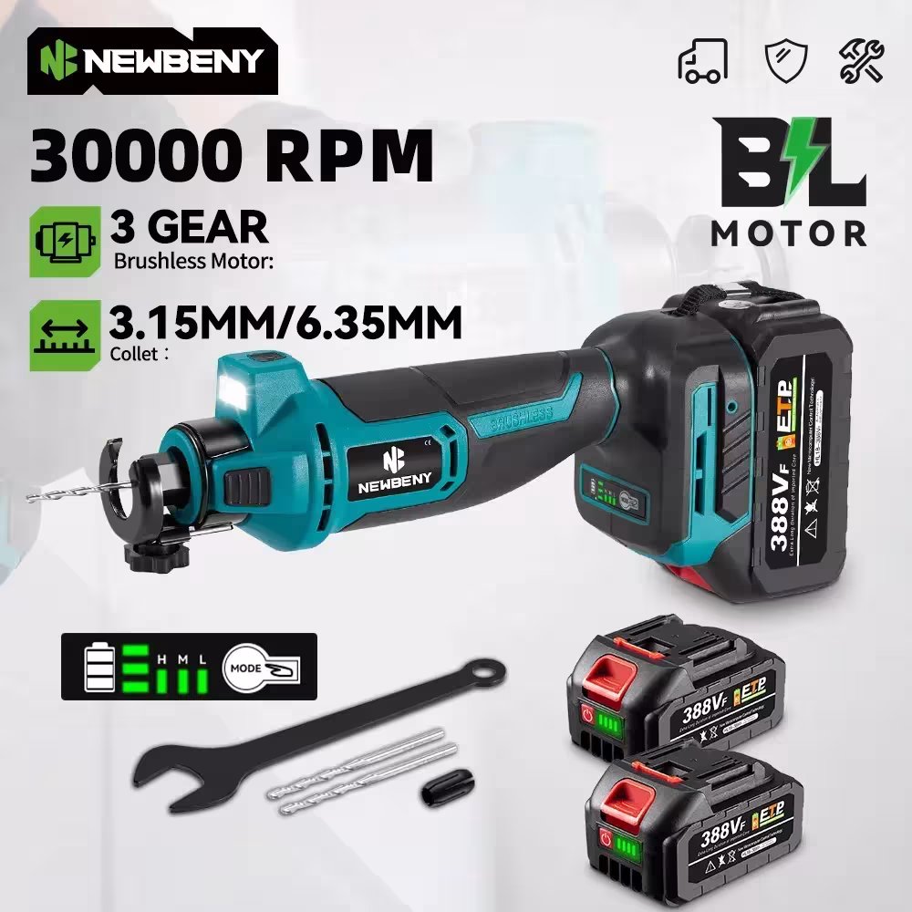 NEWBENY Cordless Drywall Cutting Tool Cordless 3 Speeds 18V-21V