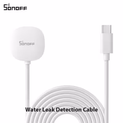 Système de détection de fuite d'eau intelligent Zigbee SONOFF SNZB-05P avec alertes en temps réel