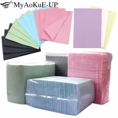 125 pcs. mur de table de tatouage tissu de papier propre étanche pour les ongles