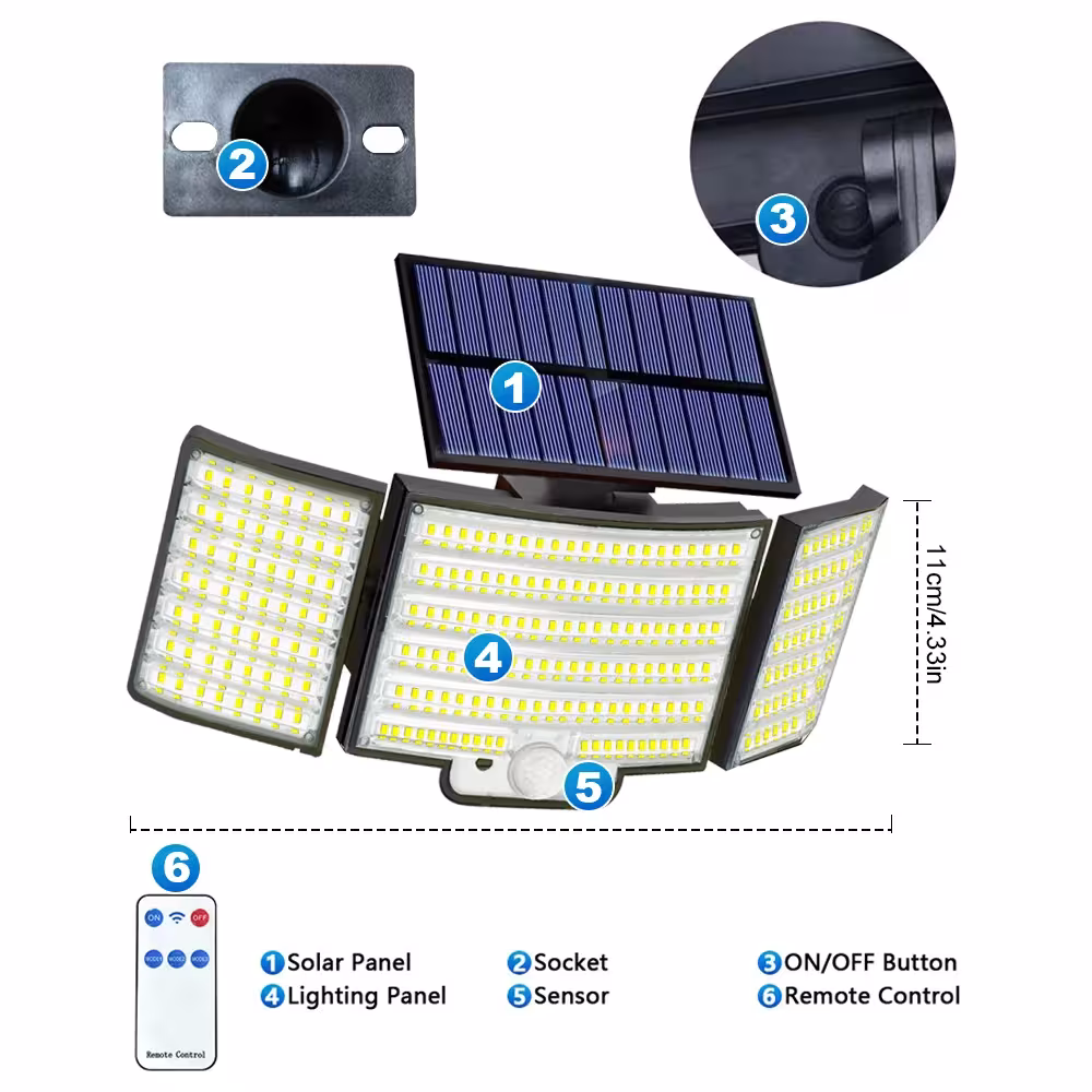 Solar powered outdoor light