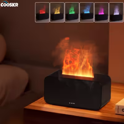 Air Aroma hydratant diffuseur avec lumière LED et effet de flamme 120ML