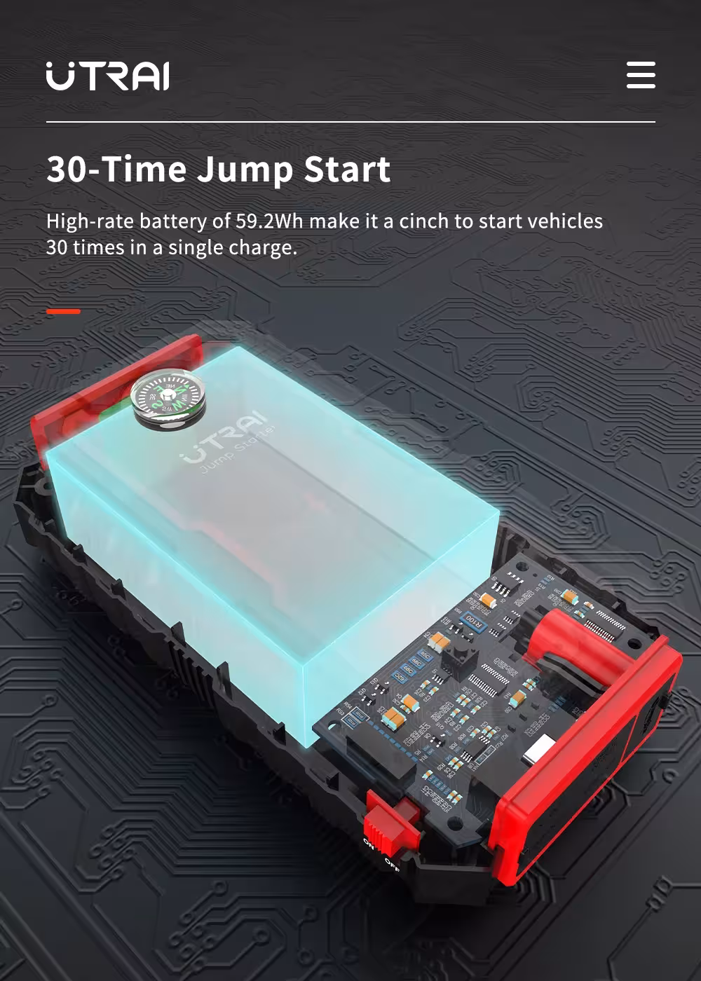 automobilio paleidimo įrenginys 2000A