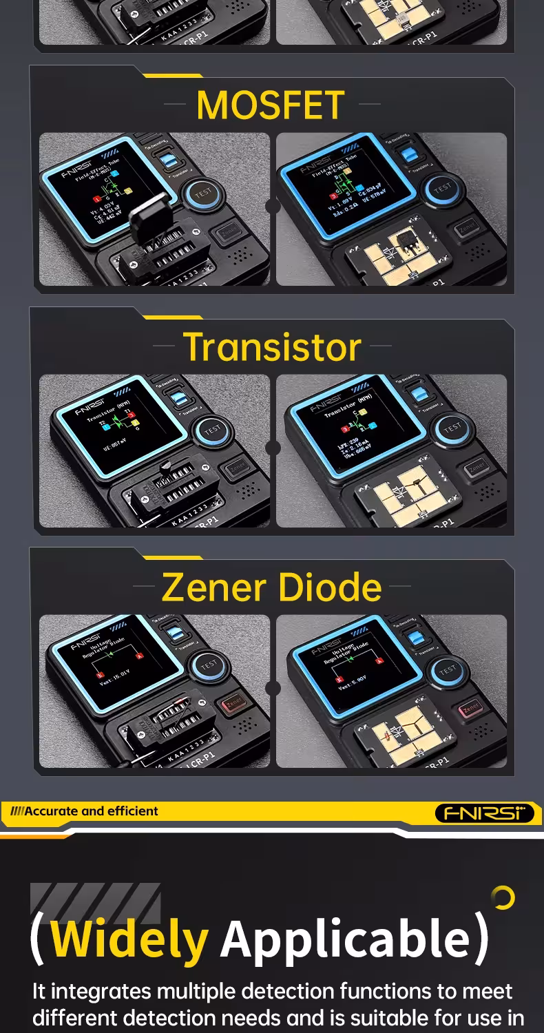 testeur de transistors et multimètre