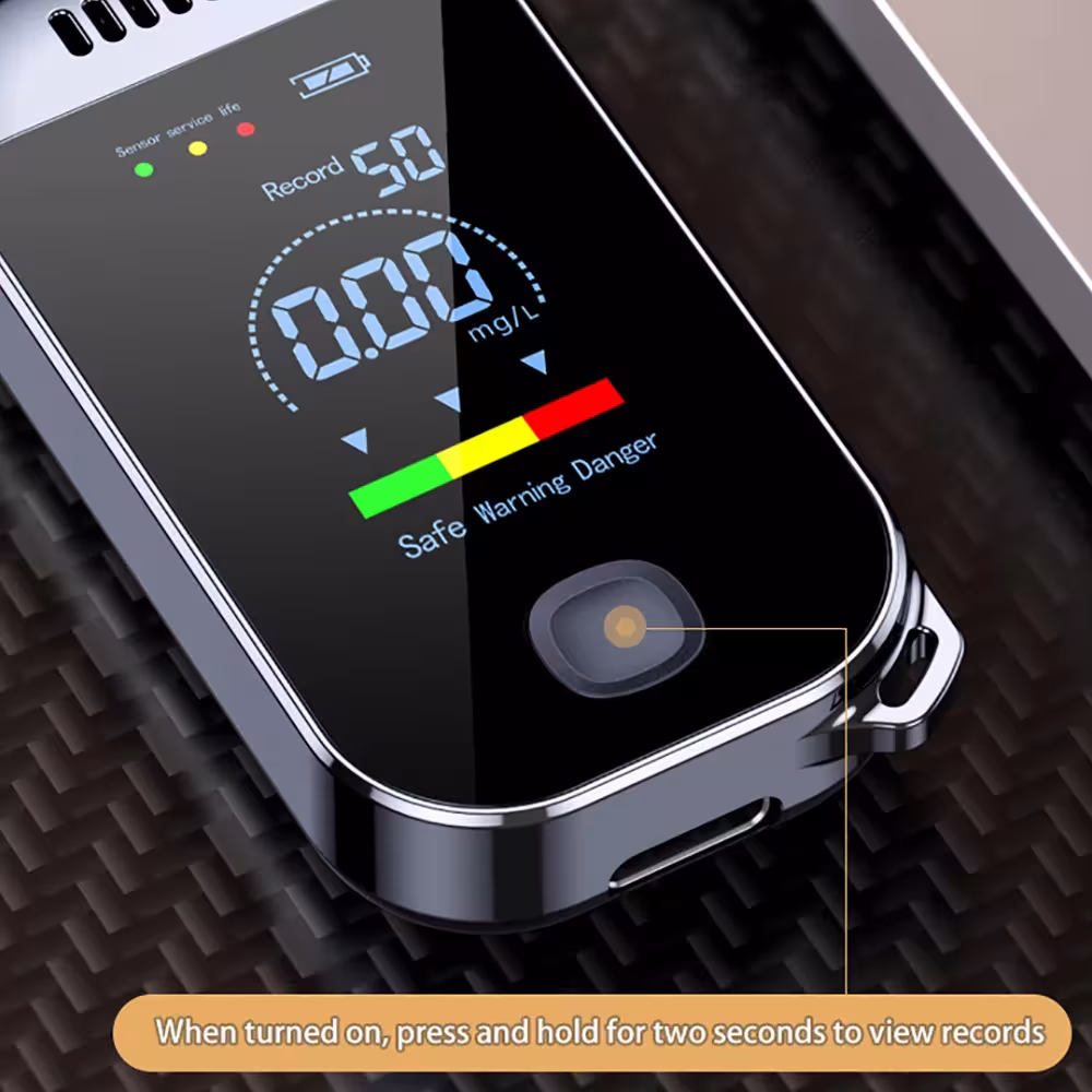 alkoholio testelis su USB