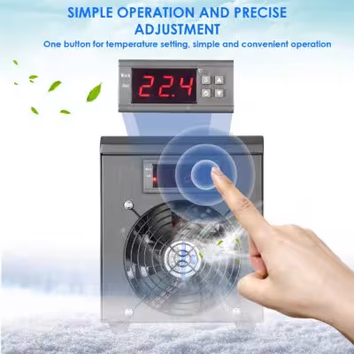 60L eau d'aquarium réfrigérateur réservoir de poisson système de chauffage 10-40 180W