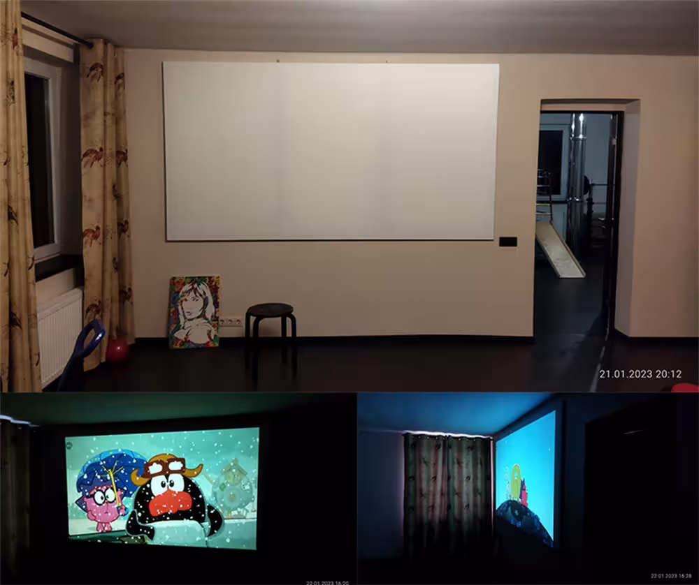 anti-light projection screen